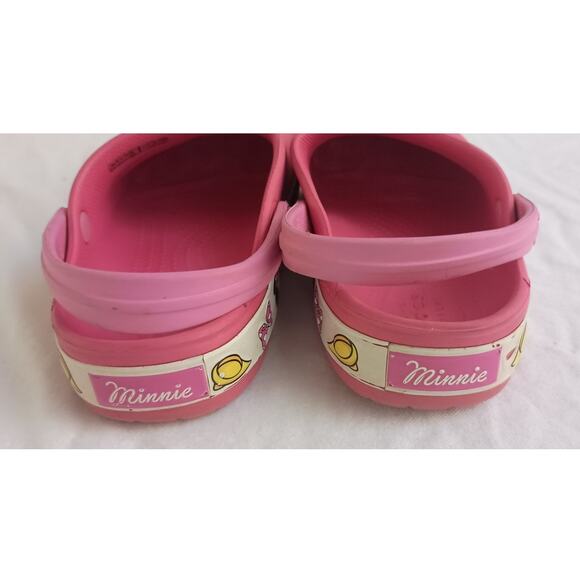 Minnie Mouse Disney Pink Crocs Clogs Size C12 - Picture 5 of 10
